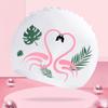 COPOZZ Womens Swim Cap for All Hair - Large, Comfortable Silicone Swimming Cap, Waterproof Design for Long, Short, Thick & Curly Hair | Secure & Comfortable Fit (Flamingo-12yrs+) view 2