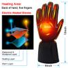 Spring Electric Heated Gloves,Portable Battery Heating Thermal Gloves,Waterproof Touchscreen Gloves for Cycling,Motorcycle,Hiking,Snowboarding Outdoor Winter Sport view 4