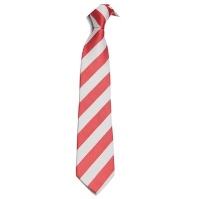 7.5CM New Striped Ties For Men Microfiber College Ties Regular School Daily Costume (A14 white+red)