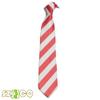 7.5CM New Striped Ties For Men Microfiber College Ties Regular School Daily Costume (A14 white+red) view 2