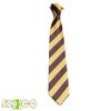 7.5CM New Striped Ties For Men Microfiber College Ties Regular School Daily Costume (A2 brown+yellow) view 2