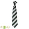 7.5CM New Striped Ties For Men Microfiber College Ties Regular School Daily Costume (A18 silver+dark green) view 2