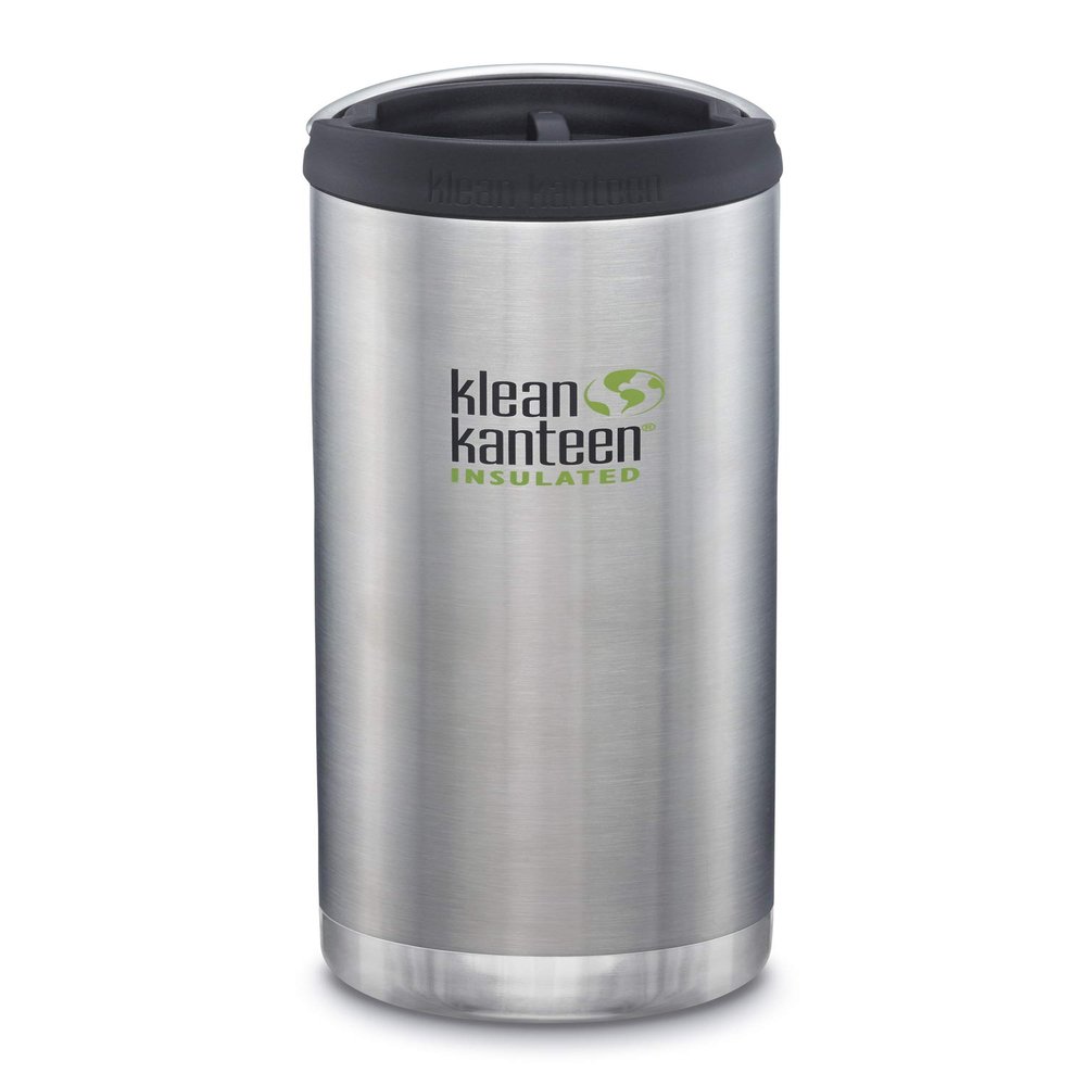 Klean Kanteen TK Wide Kanteens Vacuum Insulated 2019 (20oz (591ml), Brushed Stainless (Cafe Cap))