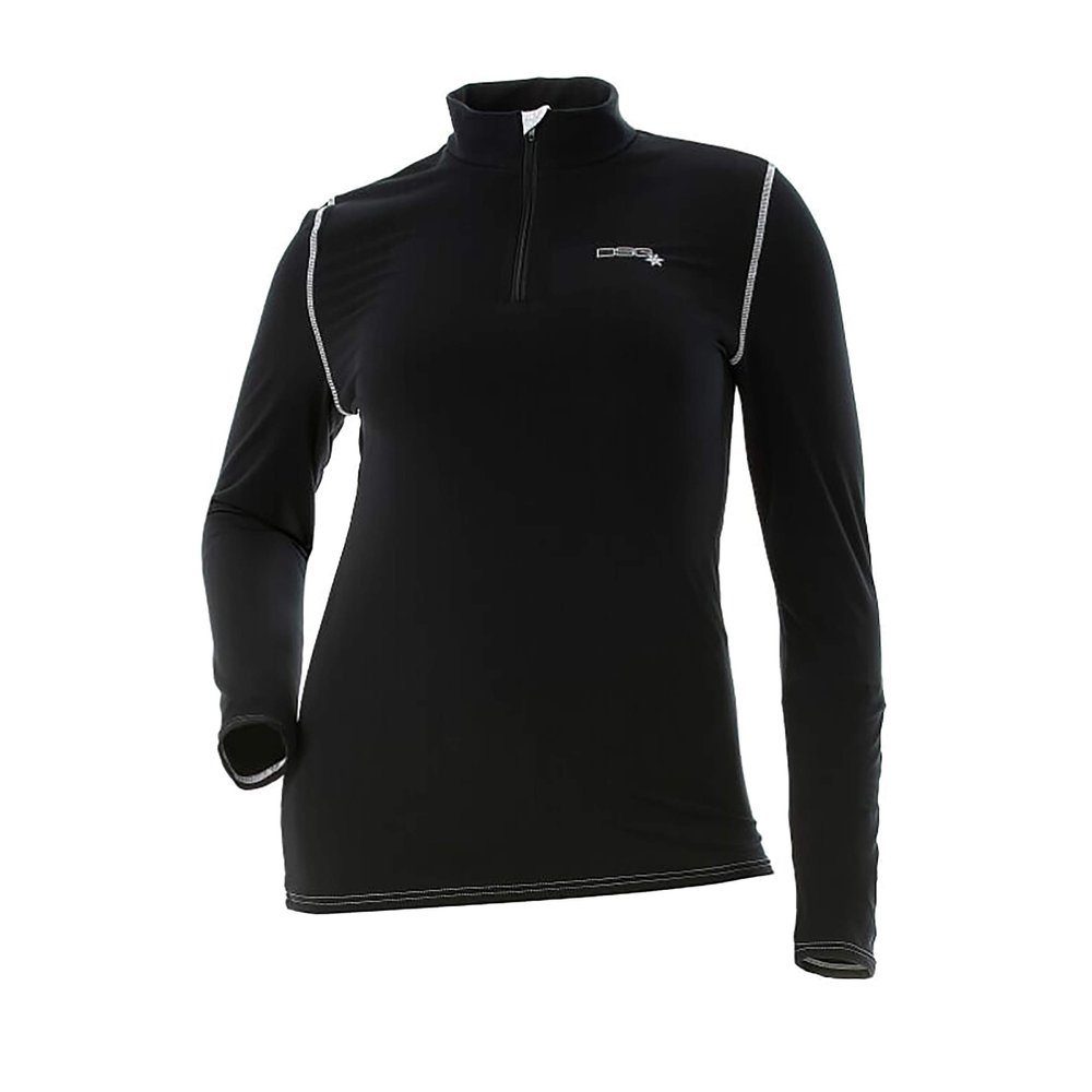 DOING SOMETHING GREAT DSG Outerwear Women's D-Tech Base Layer Shirt (Black, Medium)