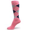 Spotlight Hosiery Men Argyle Dress Socks Small Size.Pink/Navy/Light Gray view 1