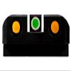HIVIZ Litewave H3 Sight Tritium LitePipe Day/Night for All Glock Models Chambered in 45 ACP, Green/Orange litepipes w/White Front Ring view 4