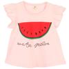ContiKids Little Girls' Ruffle Solid Tank Tops Round Neck T-Shirt (Watermelon Pink, 9 (4-5 Years)) view 1