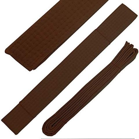 Solid Rank Karate Martial Arts and TaeKwonDo Belts (Brown, 5)