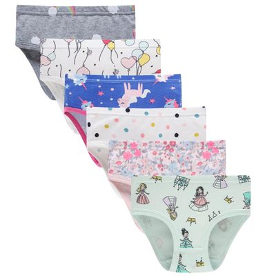 Boboking Toddler Girls Underwear Little Girls'Briefs Kids Panties (Pack of 6) 3t