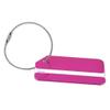 LIUCM 1PC Aluminum Alloy Funky Travel Luggage Label Straps Suitcase ID Address Tags Luggage Tags Pink view 2