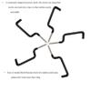 Bow and Arrow Archery Bow Bow Hangers Bow Gear Holder Outdoor Hunting Accessory Black(5 pcs/Pack) view 2