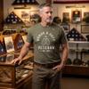 Custom T Shirts for Men Women Personalized Photo Text Logo Unisex Cotton Tee Design Your Own Front Back Print Adult Shirt Heather Military Green view 4