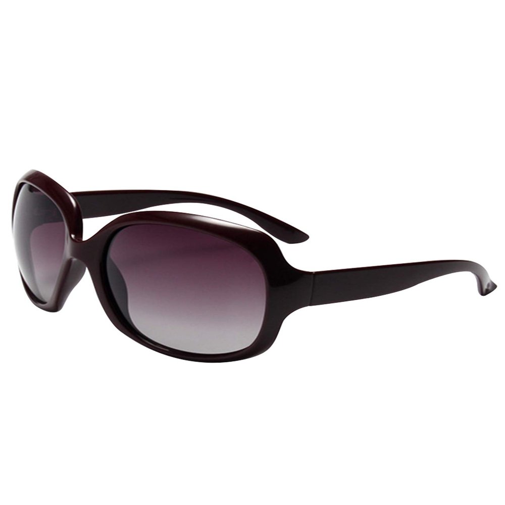 Bestgift Women's UV400 Protection Polarized Sunglasses Coffee Frame One Size