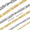 SANNYRA Figaro Chain for Men, Mens Chain Necklaces, Stainless Steel 6.5mm 16inches Necklace for Women view 1