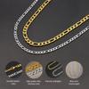 SANNYRA Figaro Chain for Men, Mens Chain Necklaces, Stainless Steel 6.5mm 16inches Necklace for Women view 2