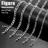 SANNYRA Figaro Chain for Men, Mens Chain Necklaces, Stainless Steel 6.5mm 16inches Necklace for Women view 3