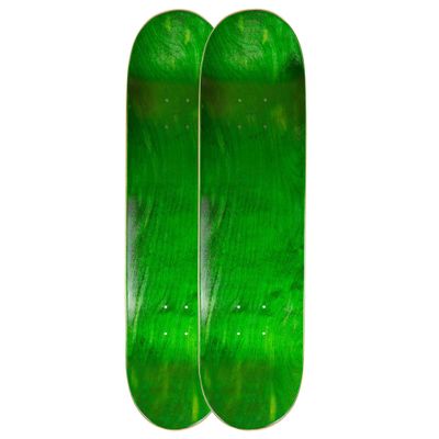 Cal 7 Blank Maple Skateboard Decks| Two Pack (Green, 7.75 inch)