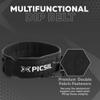 PICSIL Multifunctional Dip Belt with Straps for Weightlifting, Extra Back Ring for Carrying Weight While Sprinting, Training, Bodybuilding Workouts, Comfortable Waist Support view 2