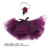 Hztyyier Baby Girl Tutu Skirt with Headband Set Newborn Toddler Ruffle Tulle Diaper Cover Photography Prop Outfit Clothes(Purple), Large view 2