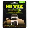 HiViz Litewave H3 Sight Tritium LitePipe Day/Night for M&P Fullsize & Compact in All Calibers, Green litepipes w/Orange Front Ring, one Size (MPN521) view 2