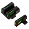 HIVIZ Litewave H3 Sight Tritium LitePipe Day/Night for XD, Green litepipes w/Orange Front Ring view 1