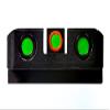 HIVIZ Litewave H3 Sight Tritium LitePipe Day/Night for XD, Green litepipes w/Orange Front Ring view 4