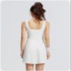 GDAZMB Women's Tennis Skirt One-Piece Dress One-Piece Skirt Anti-Slip Sports Skirt Sleeveless Back Anti-Slip White view 3