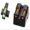 HiViz Litewave H3 Sight Tritium LitePipe Day/Night for Kimber 1911 Models with Fixed Rear Sight, Green/Orange litepipes w/White Front Ring, One Size (KBN421) view 1