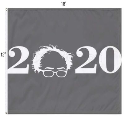 Bernie for President 2020 Glasses 12x18 Single Ply Polyester Flag Banner