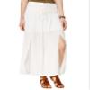 American Rag Lace Up Maxi Skirt White XS view 1