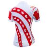 Bike Jersey Women's Cycling Jersey MTB Tops Shirts Apparel Mountain Road Bicycle Clothes Breathable Pro Team Biker Racing top for Ladies Female Summer White red Size L view 2
