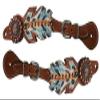 Showman Medium Oil Leather Hand Painted Feather Spur Straps! New Horse TACK! view 1