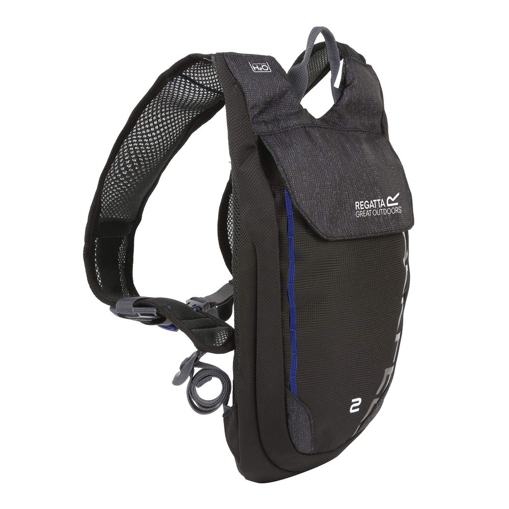 Regatta Blackfell III 2L Reflective Hardwearing Hydration Backpack, Black, Unique