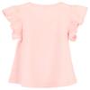 ContiKids Little Girls' Ruffle Solid Tank Tops Round Neck T-Shirt (Watermelon Pink, 7 (3-4 Years)) view 2