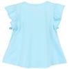 ContiKids Little Girls' Ruffle Solid Tank Tops Round Neck T-Shirt 5 Watermelon Blue view 2