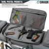 Savior Equipment Urban Warfare Tactical Double Long Gun Bag Case Backpack w/Pistol Handgun Case,51 Inch SW Gray view 2