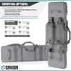 Savior Equipment Urban Warfare Tactical Double Long Gun Bag Case Backpack w/Pistol Handgun Case,51 Inch SW Gray view 4