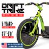 Drift Trike for Kids Ages 5+  16" Front Wheel Ride-On with Adjustable Seat, Steel Frame, Rear Slick Drift Wheels & Safety Flag  Madd Gear view 2