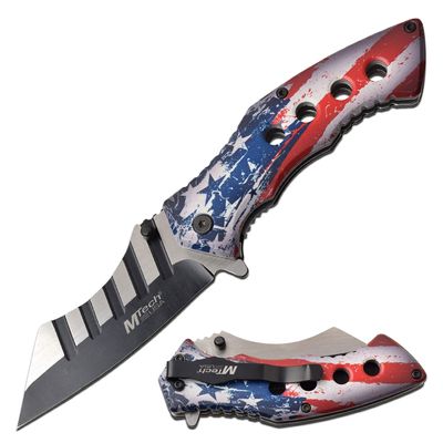 MTECH USA MT-A1110A Spring Assisted Knife, Silver