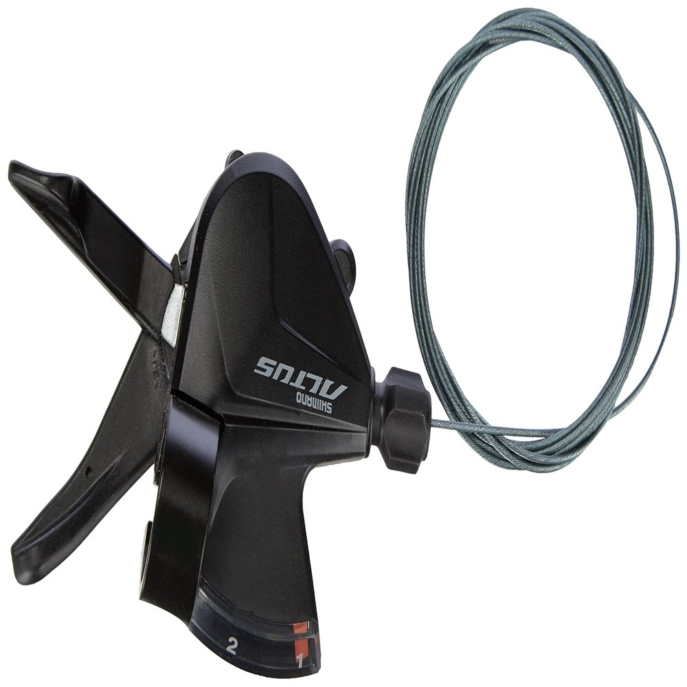 SHIMANO Altus SL-M2010-2L Altus Shift Lever, Band on, 2-Speed, Left Hand, Multicoloured(Multicolor), SLM20102LB