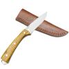 Harnds Cheetah Hk3118 Fixed Blade Knife with 8Cr14MoV Steel Blade Zebra Wood Handle Leather Sheath view 2