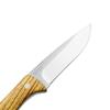 Harnds Cheetah Hk3118 Fixed Blade Knife with 8Cr14MoV Steel Blade Zebra Wood Handle Leather Sheath view 3