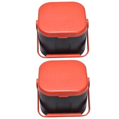 Comsnows 2PCS Worm Bait Holder, Bait Storage Box, Fishing-Accessories Boxes Storage Containers