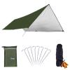 Azarxis Hammock Rain Fly Camping Tarp Canopy Tent Footprint Ground Sheet Picnic Mat, UV Protection and PU 2000mm Waterproof, Lightweight for Camping, Backpacking and Outdoor Adventure (Army Green, M) view 1