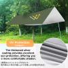 Azarxis Hammock Rain Fly Camping Tarp Canopy Tent Footprint Ground Sheet Picnic Mat, UV Protection and PU 2000mm Waterproof, Lightweight for Camping, Backpacking and Outdoor Adventure (Army Green, M) view 4