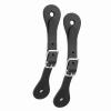 1 Pair Spur Straps, Adult Western Spurs Leather Belt Genuine Leather Horse Riding Accessories(Black) view 4