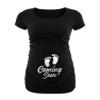 Pregnancy Shirts for Women - Trendy Maternity Tshirts for Expecting Mom [40022013-AK] | Black, M view 4