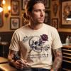 Custom T Shirts for Men Women Personalized Photo Text Logo Unisex Cotton Tee Design Your Own Front Back Print Adult Shirt Natural view 4