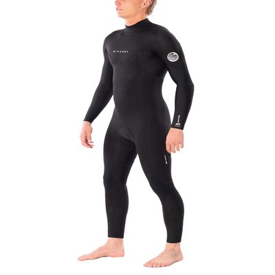 Rip Curl Men's Dawn Patrol 3/2mm Back Zip Full Wetsuit - Black - XL