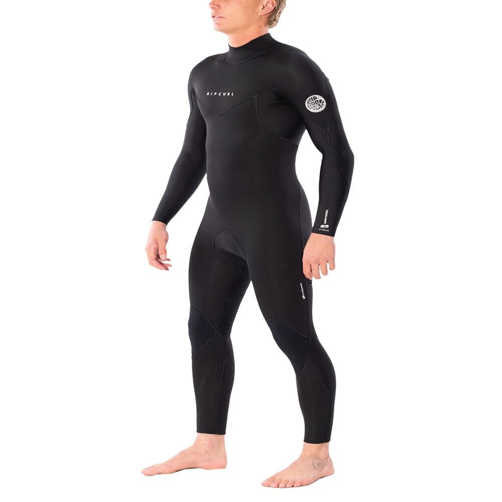 Rip Curl Men's Dawn Patrol 3/2mm Back Zip Full Wetsuit - Black - XL